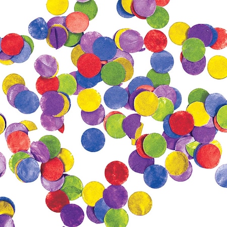 Multicolor Tissue Confetti, 0.5oz, 12PK